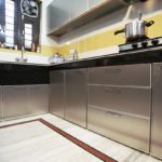 Aludecor ACP panels used in modular kitchen