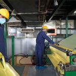 Primer and top coating being done at Aludecor Factory