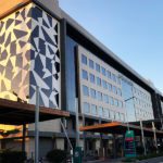 Exterior ACP sheet cladding in Vardhman hospital