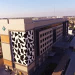 Exterior ACP sheet application in Vardhman hospital