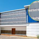 CNC flower cutting design at White Gate Residency, Vaikom