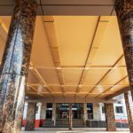 ACP sheet false ceiling and column cover application in railway station, Tinsukia