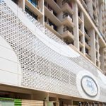 ACP board Jaali cutting design on building façade