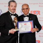 Mr. Ashok Kumar Bhaiya, CMD Aludecor receiving ESQR Award at Brussels