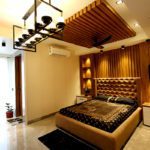 ACP sheet wall design for Home interior with louvers application