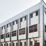 Shri Gujarati Samaj - Exterior ACP sheet cladding done using Aludecor Panels