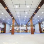 Nellai Nadar Higher Secondary School in Kotivakkam false ceiling design done using Aludecor ACP Sheets