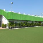 Green shade ACP boards for Hockey Stadium